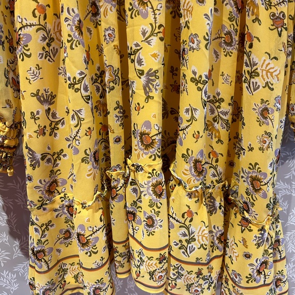Yellow Floral Spring Dress - Picture 4 of 6